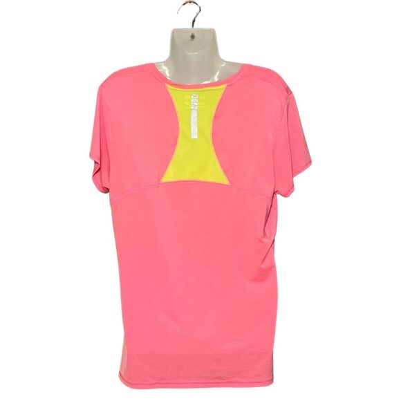 Under Armour Women's Size XL Semi Fitted Heat Gear Activewear Tee Shirt Pink - Picture 2 of 3